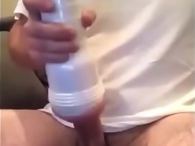 Jerking Off And Using My Fleshlight Watching Joi Porn Hot Amateur
