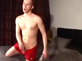 Sexy feet young homo jerking off his huge fat cock